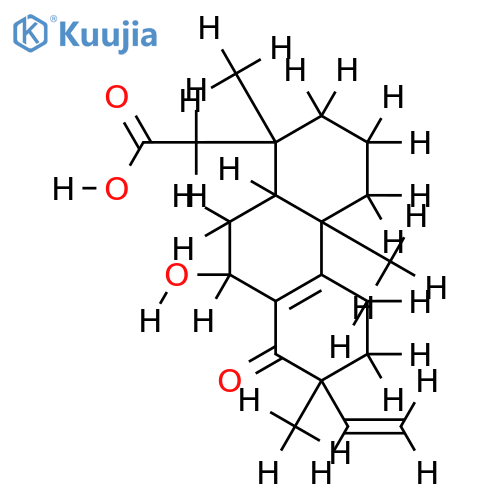 7beta-hydroxy-14-oxo-isopimara-8(9),15-dien-19-oic acid structure