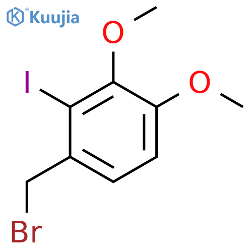 Benzene, 1-(bromomethyl)-2-iodo-3,4-dimethoxy- structure