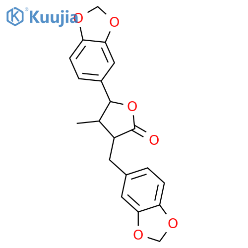 3,3',4,4'-Tetrahydroxy-8,8'-lignan-9',7-olide; (7R*,8S*,8'R*)-form, Bis(methylene) ether structure
