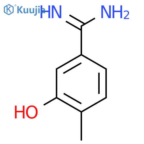 3-hydroxy-4-methylbenzene-1-carboximidamide structure