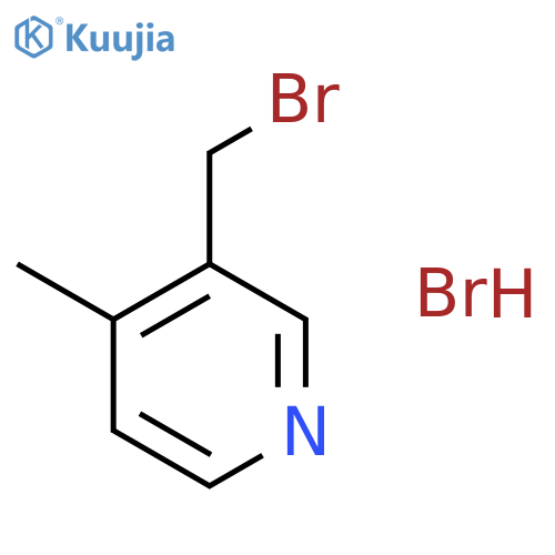 3-(Bromomethyl)-4-methylpyridine hydrobromide structure