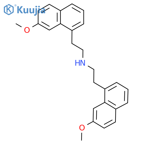 7-Methoxy-N-2-(7-methoxy-1-naphthalenyl)ethyl-1-naphthaleneethanamine structure