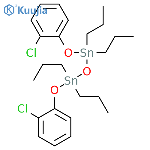 Distannoxane, 1,3-bis(2-chlorophenoxy)-1,1,3,3-tetrapropyl- structure