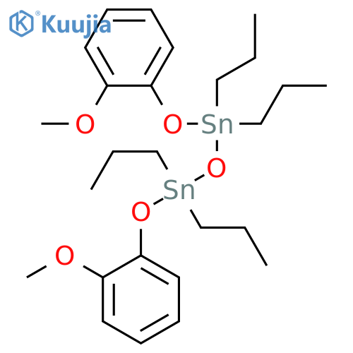 Distannoxane, 1,3-bis(2-methoxyphenoxy)-1,1,3,3-tetrapropyl- structure