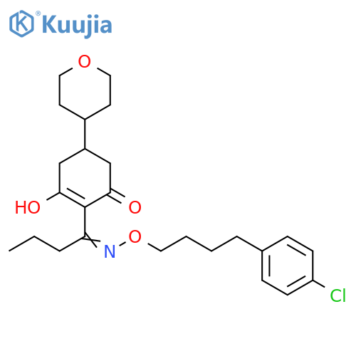2-Cyclohexen-1-one,2-[1-[[4-(4-chlorophenyl)butoxy]imino]butyl]-3-hydroxy-5-(tetrahydro-2H-pyran-4-yl)- structure