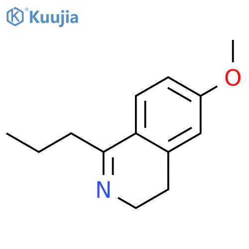 Isoquinoline, 3,4-dihydro-6-methoxy-1-propyl- structure