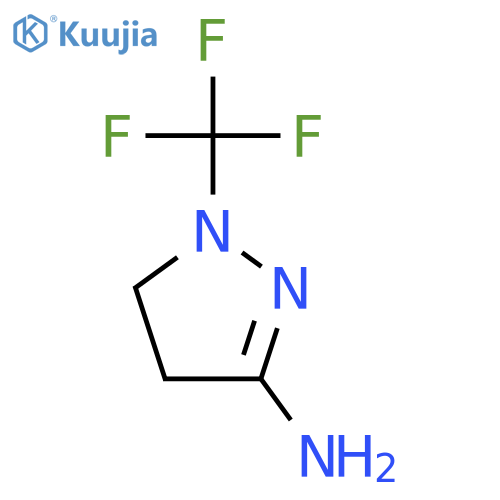 1H-Pyrazol-3-amine,  4,5-dihydro-1-(trifluoromethyl)- structure