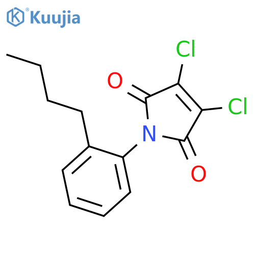 1H-Pyrrole-2,5-dione, 1-(2-butylphenyl)-3,4-dichloro- structure