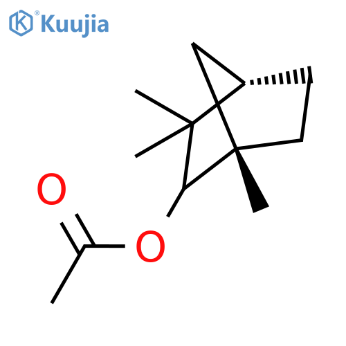 Bicyclo[2.2.1]heptan-2-ol,1,3,3-trimethyl-, 2-acetate structure