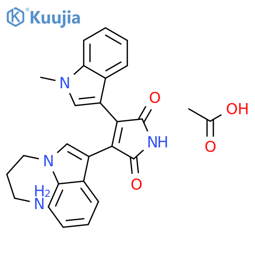 Bisindolylmaleimide VIII acetate structure