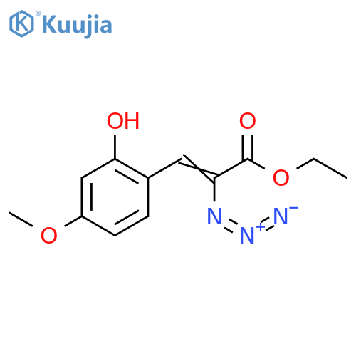 2-Propenoic acid, 2-azido-3-(2-hydroxy-4-methoxyphenyl)-, ethyl ester structure