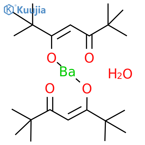 Barium(ii) 2,2,6,6-tetramethyl-3,5-heptanedionate Hydrate structure