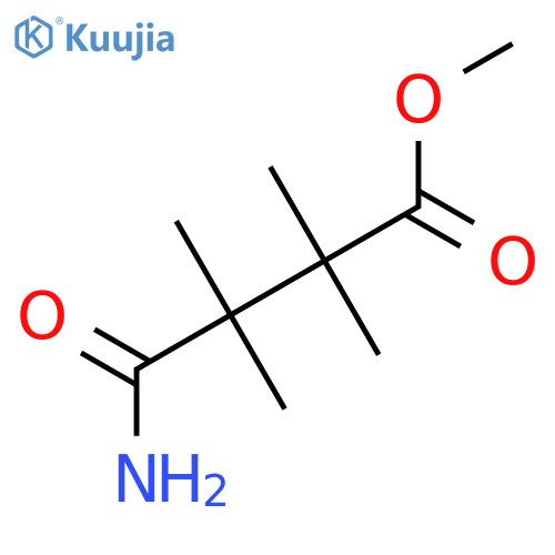 Butanoic acid, 4-amino-2,2,3,3-tetramethyl-4-oxo-, methyl ester structure