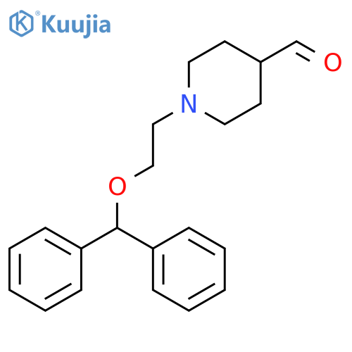 4-Piperidinecarboxaldehyde, 1-[2-(diphenylmethoxy)ethyl]- structure