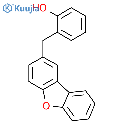 Phenol, (2-dibenzofuranylmethyl)- structure