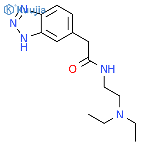 1H-Benzotriazole-5-acetamide, N-[2-(diethylamino)ethyl]- structure