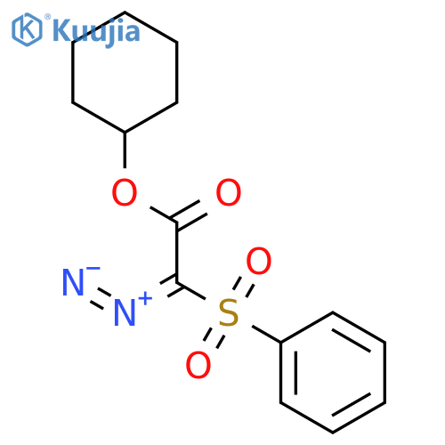 Acetic acid, diazo(phenylsulfonyl)-, cyclohexyl ester structure