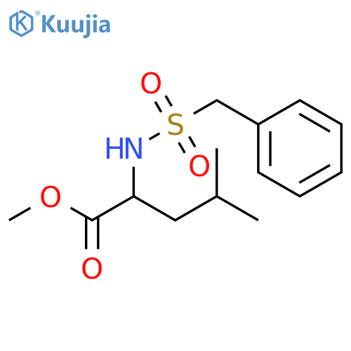 methyl 2-[(benzylsulfonyl)amino]-4-methylpentanoate structure