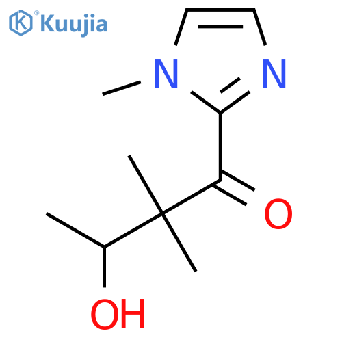 1-Butanone, 3-hydroxy-2,2-dimethyl-1-(1-methyl-1H-imidazol-2-yl)- structure