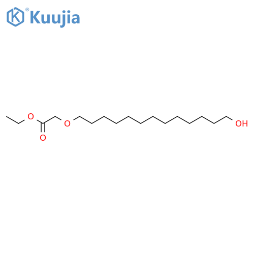 Ethyl [(13-hydroxytridecyl)oxy]acetate structure