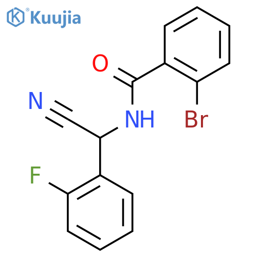 2-bromo-N-cyano(2-fluorophenyl)methylbenzamide structure