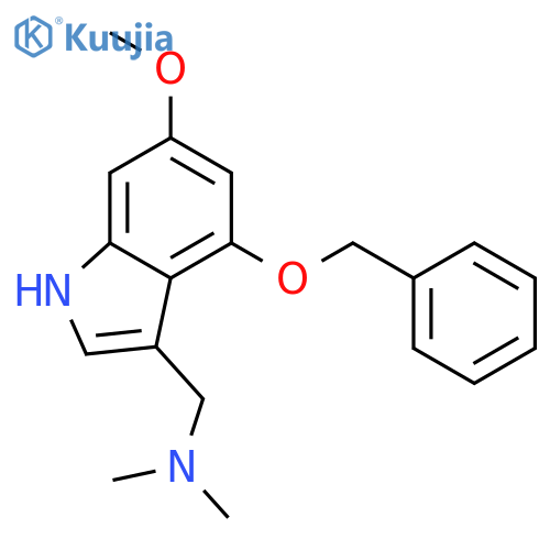 1H-Indole-3-methanamine, 6-methoxy-N,N-dimethyl-4-(phenylmethoxy)- structure