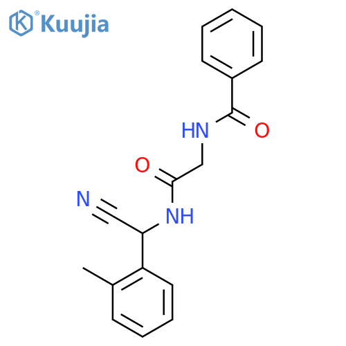 N-[Cyano(2-methylphenyl)methyl]-2-(phenylformamido)acetamide structure