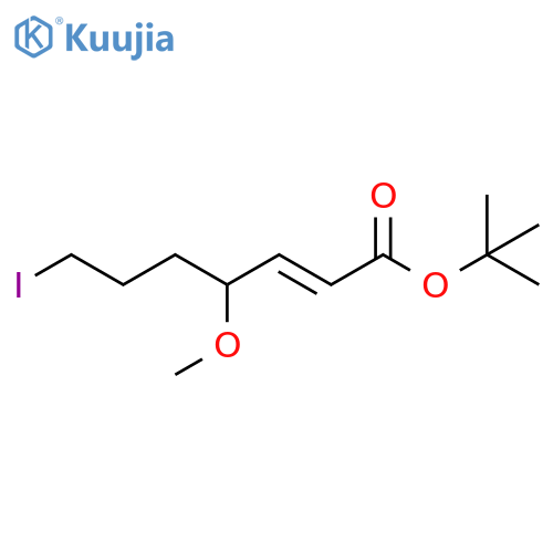 2-Heptenoic acid, 7-iodo-4-methoxy-, 1,1-dimethylethyl ester, (E)- structure