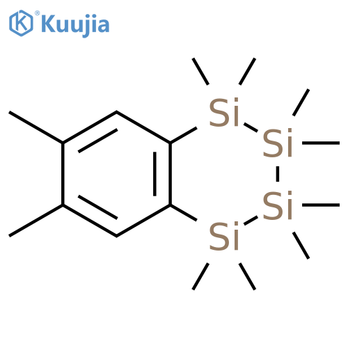 1,2,3,4-Tetrasilanaphthalene,1,2,3,4-tetrahydro-1,1,2,2,3,3,4,4,6,7-decamethyl- structure