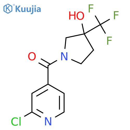 1-(2-Chloropyridine-4-carbonyl)-3-(trifluoromethyl)pyrrolidin-3-ol structure