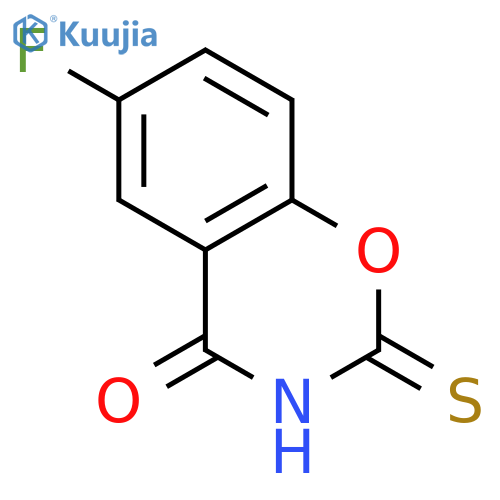 4H-1,3-Benzoxazin-4-one, 6-fluoro-2,3-dihydro-2-thioxo- structure