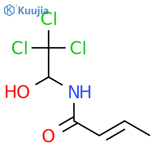 (z)-n-(2,2,2-trichloro-1-hydroxyethyl)but-2-enamide structure