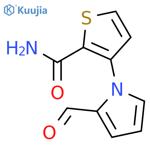 2-THIOPHENECARBOXAMIDE, 3-(2-FORMYL-1H-PYRROL-1-YL)- structure