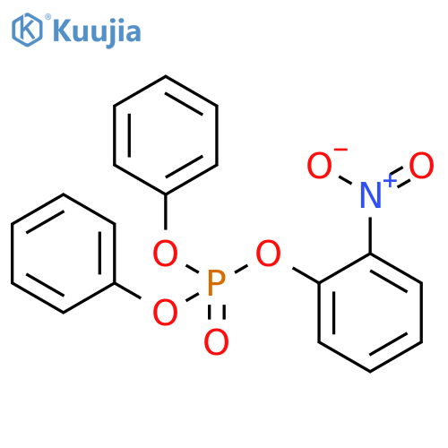 Phosphoric acid, 2-nitrophenyl diphenyl ester structure