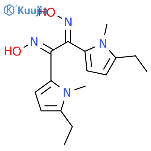 Ethanedione, bis(5-ethyl-1-methyl-1H-pyrrol-2-yl)-, dioxime, (E,Z)- structure