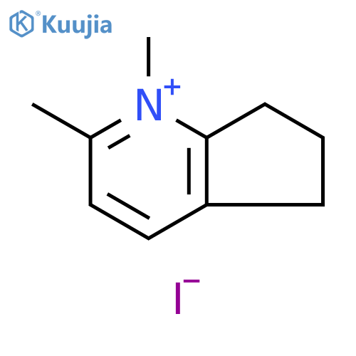 5H-Cyclopenta[b]pyridinium, 6,7-dihydro-1,2-dimethyl-, iodide structure