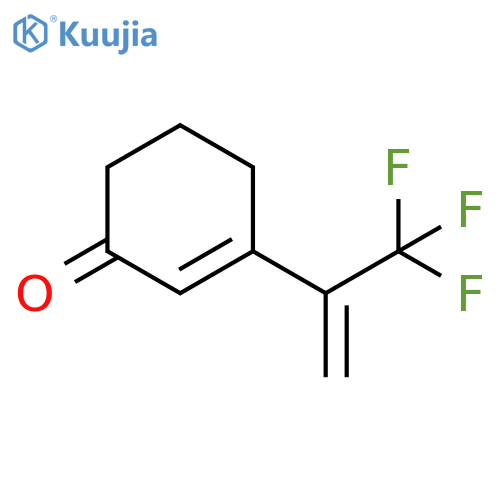 2-Cyclohexen-1-one, 3-[1-(trifluoromethyl)ethenyl]- structure