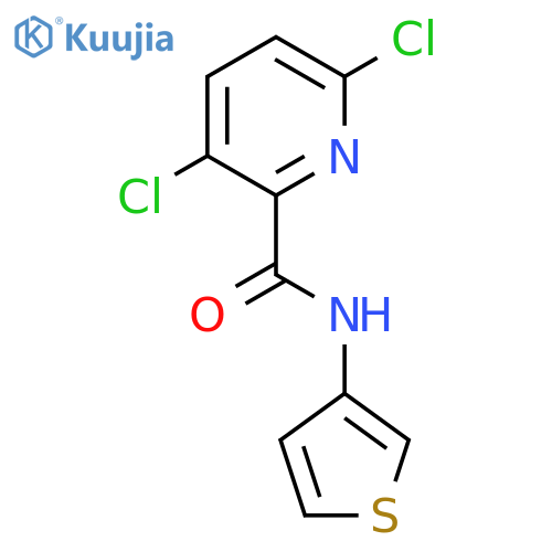 3,6-dichloro-N-(thiophen-3-yl)pyridine-2-carboxamide structure