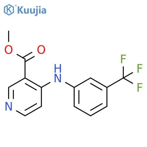 3-Pyridinecarboxylic acid, 4-[[3-(trifluoromethyl)phenyl]amino]-, methylester structure