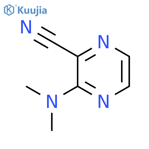 3-(dimethylamino)pyrazine-2-carbonitrile structure
