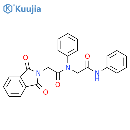 2H-Isoindole-2-acetamide,1,3-dihydro-1,3-dioxo-N-[2-oxo-2-(phenylamino)ethyl]-N-phenyl- structure
