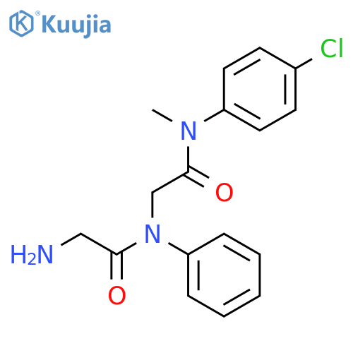 Glycinamide, glycyl-N-(4-chlorophenyl)-N-methyl-N2-phenyl- structure