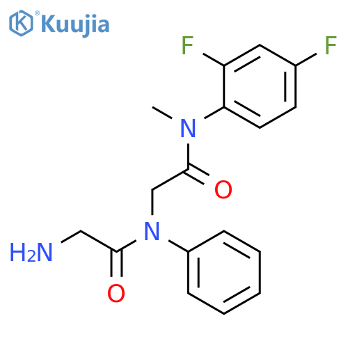 Glycinamide, glycyl-N-(2,4-difluorophenyl)-N-methyl-N2-phenyl- structure