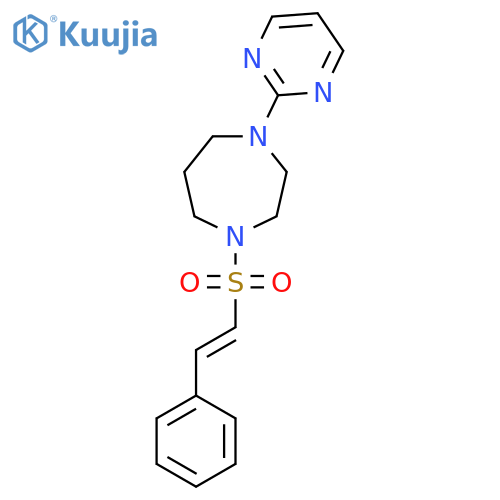 1-(2-Phenylethenesulfonyl)-4-(pyrimidin-2-yl)-1,4-diazepane structure