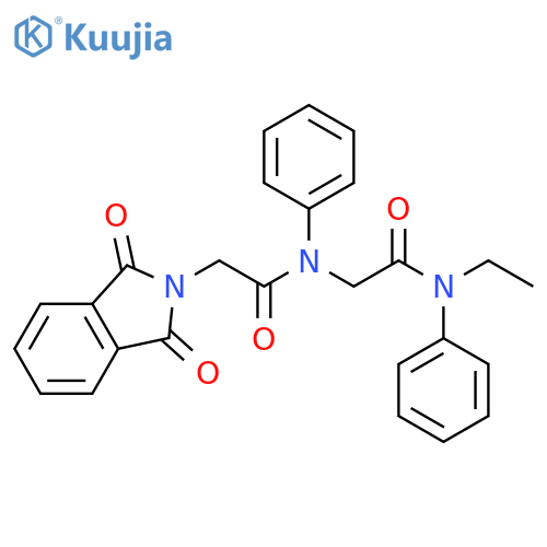2H-Isoindole-2-acetamide,N-[2-(ethylphenylamino)-2-oxoethyl]-1,3-dihydro-1,3-dioxo-N-phenyl- structure