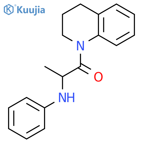 Quinoline, 1,2,3,4-tetrahydro-1-[1-oxo-2-(phenylamino)propyl]-, (±)- structure