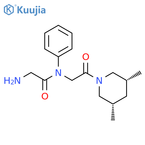 Acetamide,2-amino-N-[2-(3,5-dimethyl-1-piperidinyl)-2-oxoethyl]-N-phenyl-, cis- structure