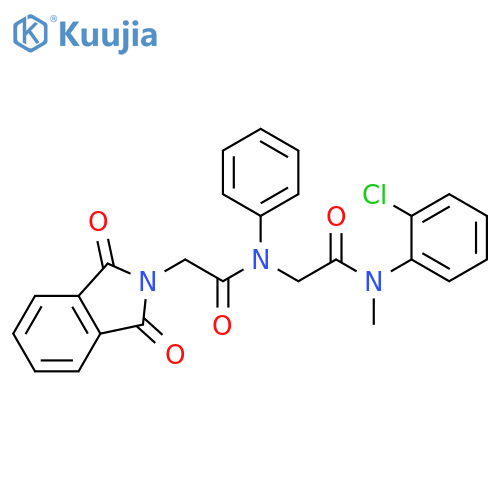 2H-Isoindole-2-acetamide,N-[2-[(2-chlorophenyl)methylamino]-2-oxoethyl]-1,3-dihydro-1,3-dioxo-N-phenyl- structure