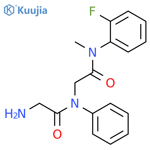 GLYCINAMIDE, GLYCYL-N-(2-FLUOROPHENYL)-N-METHYL-N2-PHENYL- structure
