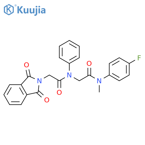 2H-Isoindole-2-acetamide,N-[2-[(4-fluorophenyl)methylamino]-2-oxoethyl]-1,3-dihydro-1,3-dioxo-N-phenyl- structure